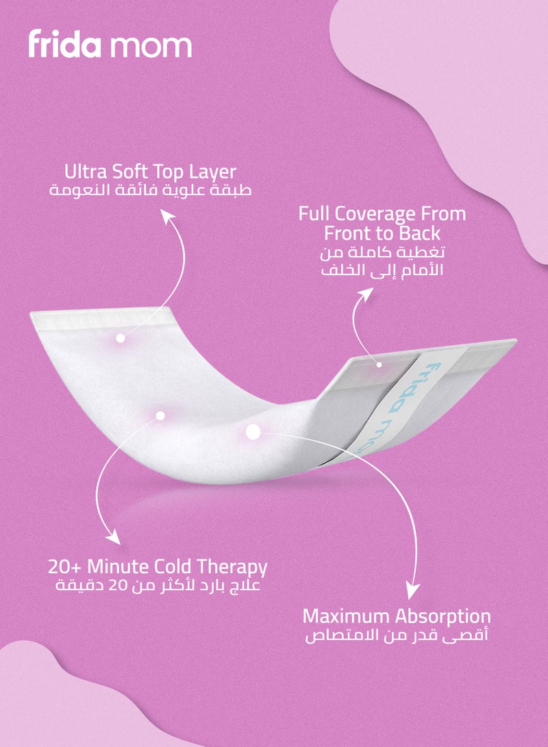 Frida Mom 2 in 1 Ice Maxi Pads | 8 Count | Instant Cold Therapy & Absorbent Maternity Pads | Postpartum Relief for Swelling & Discomfort | No Freezer Needed, Ready-to-Use - Image 3