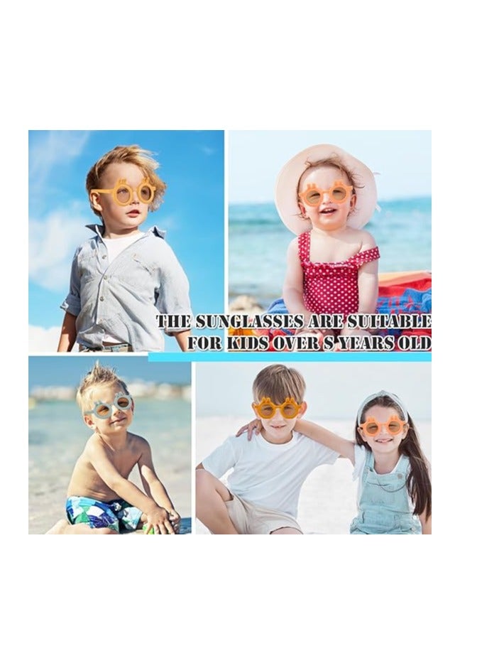 SOLARAE Sunglasses, Cute Rabbit Kids Sunglasses Colorful Kids Rabbit Sunglasses for Kids Fashion Sunglasses for Boys and Girls Photo Props Beach Party Outdoor Activities Beach Eyewear for Kids 3 Pairs - Image 5