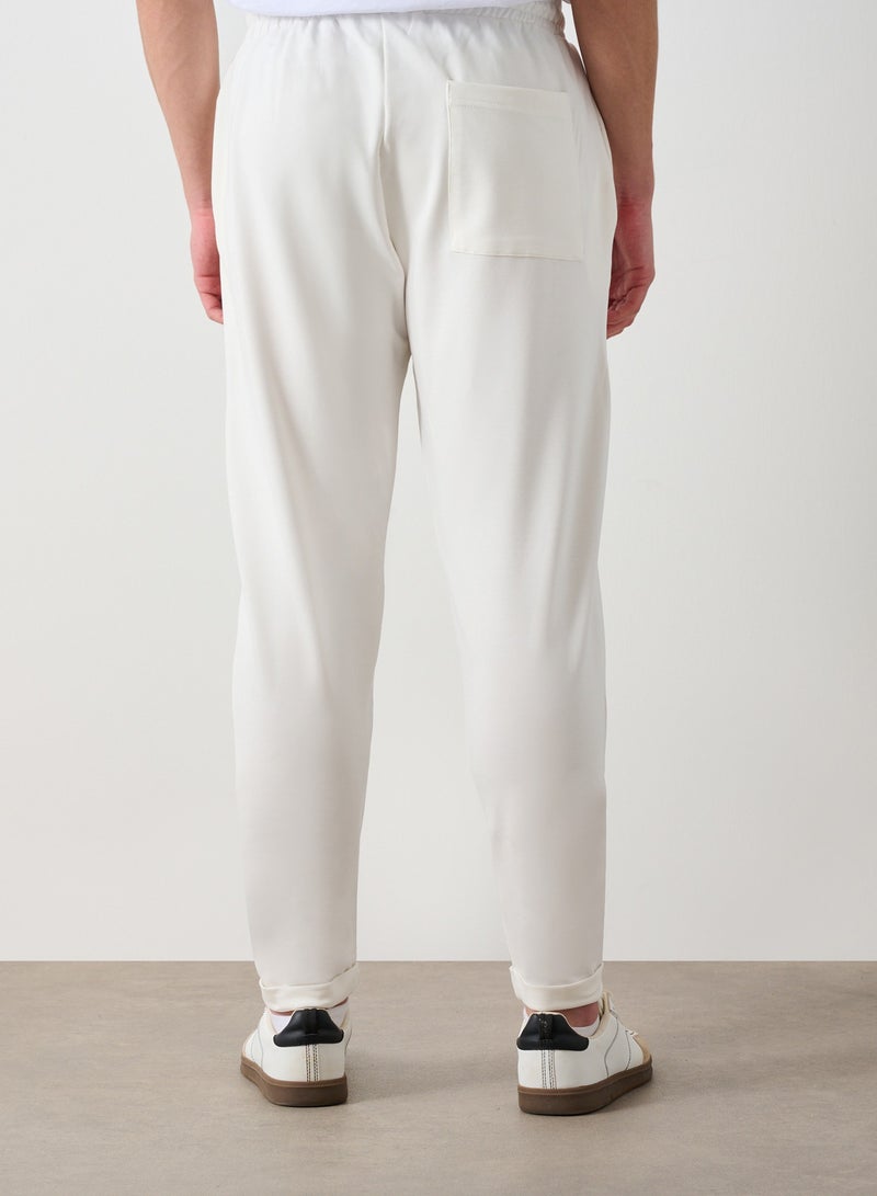 Marrakech Drawstring Casual Trousers for Men – White - Image 2