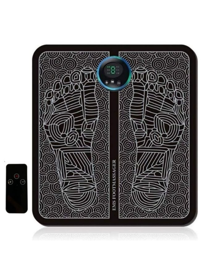 حصيرة تدليك القدم القابلة لإعادة الشحن المحمولة مع جهاز التحكم عن بعد - Image 1