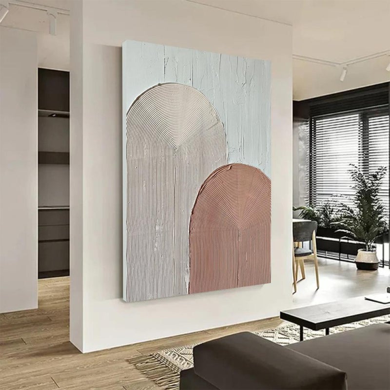 ماركتنا لوحة قماشية بتصميم الفن البوهيمي مع برواز مجوف مقاس (40×60) قطعة واحدة - Image 2