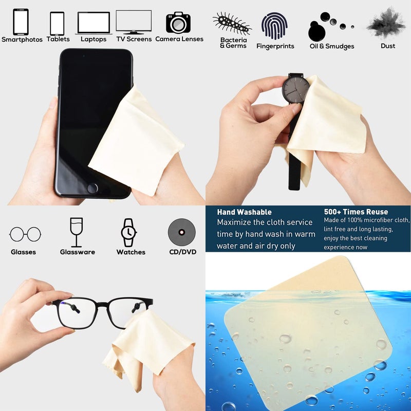 27 Pcs Nano Universal Webcam Covers - 5-Sizes for Every Size Webcam on Any Device -Reusable/Washed Multi-use – Protect Your Privacy and Prevent Lens Glass Breakage- 1 Microfiber Cleaning Cloth - Image 2