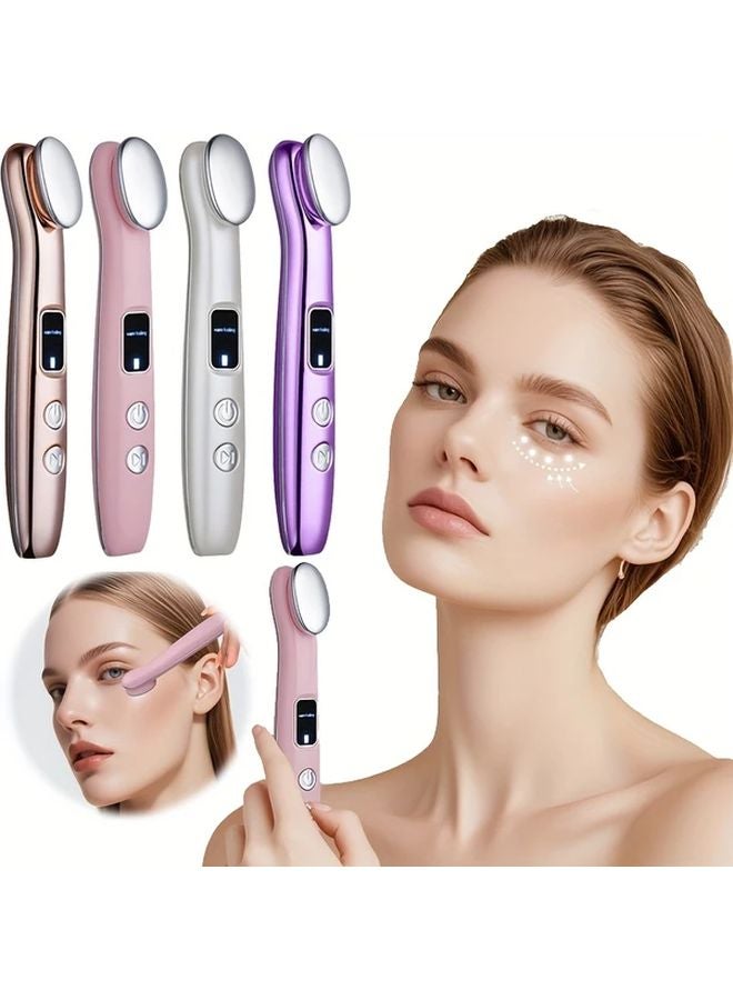 قلم تدليك العين الذهبي، جهاز تجميل العين، أداة ذكية للعناية بالعين مع حماية، هدية - Image 2