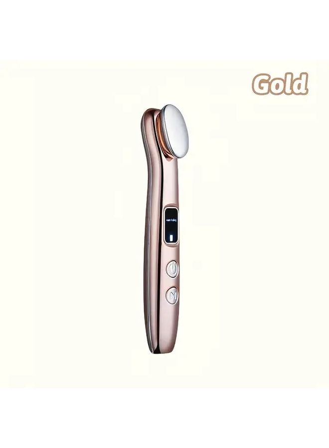 قلم تدليك العين الذهبي، جهاز تجميل العين، أداة ذكية للعناية بالعين مع حماية، هدية - Image 1