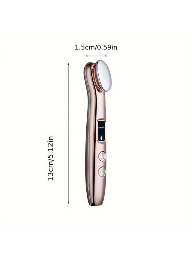 قلم تدليك العين الذهبي، جهاز تجميل العين، أداة ذكية للعناية بالعين مع حماية، هدية - Image 5