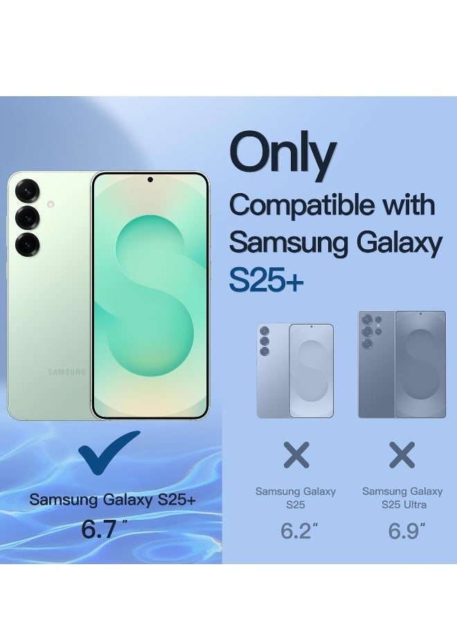 DUSALA Samsung Galaxy S25 Plus Case Cover Liquid Silicone Gel Rubber Soft Case with 2-Pack Tempered Glass 9H Hardness HD Crystal Clear Glass for Samsung Galaxy S25 Plus 6.2-inch - Image 2