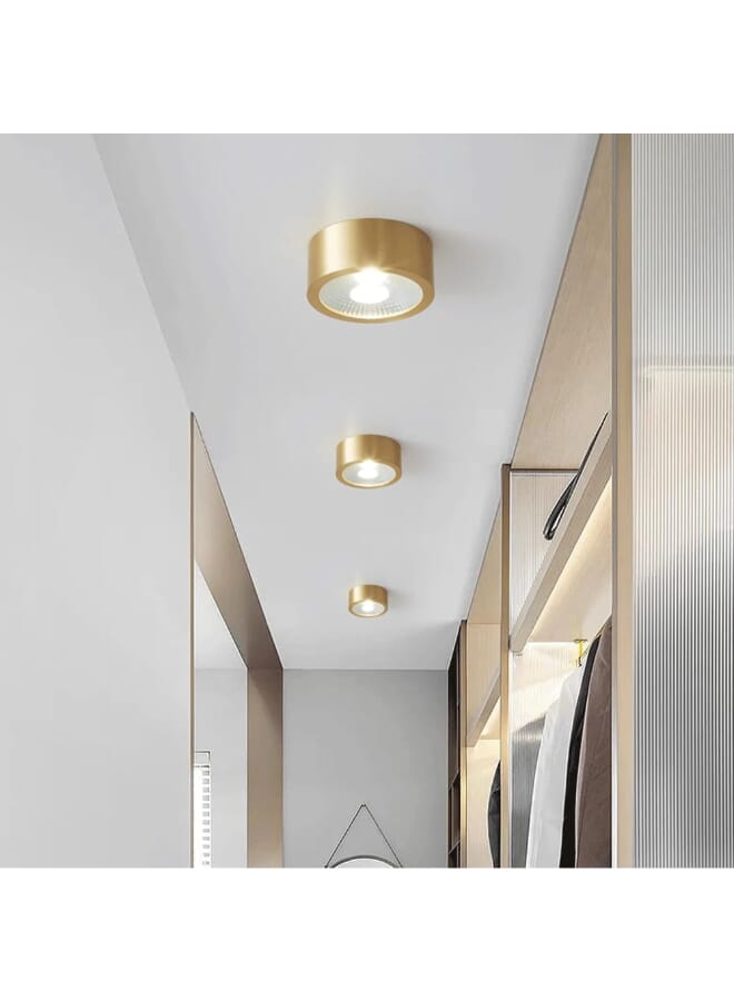 Royal 15W LED Surface Mounted Spotlight C1015 – 7000K White Ceiling Downlight, 48° Beam Angle, 1125LM, 11.5CM Gold Modern COB Spot Light - Image 3