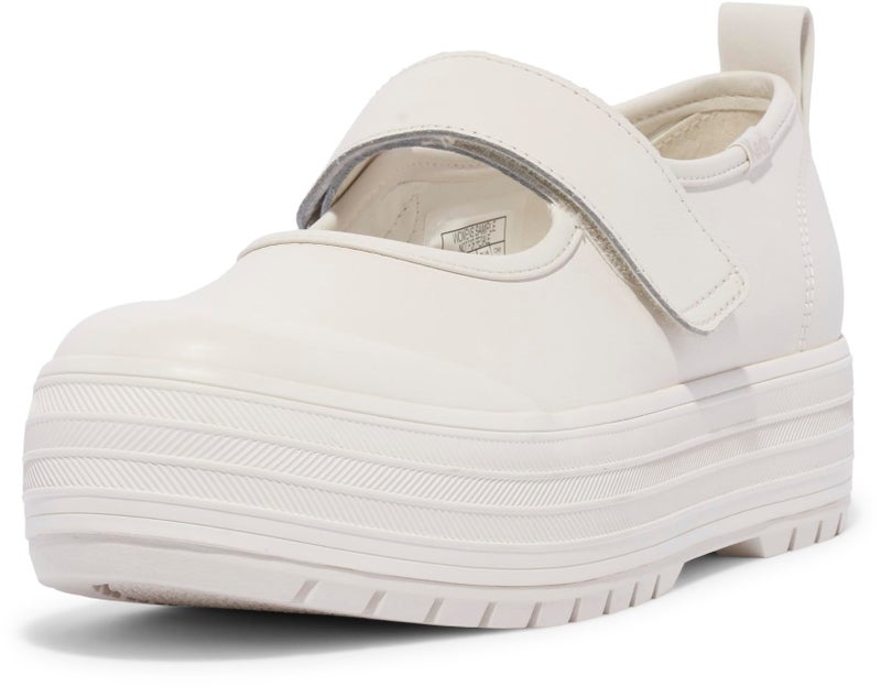Keds Womens Mary Jane Flat White Leather 7