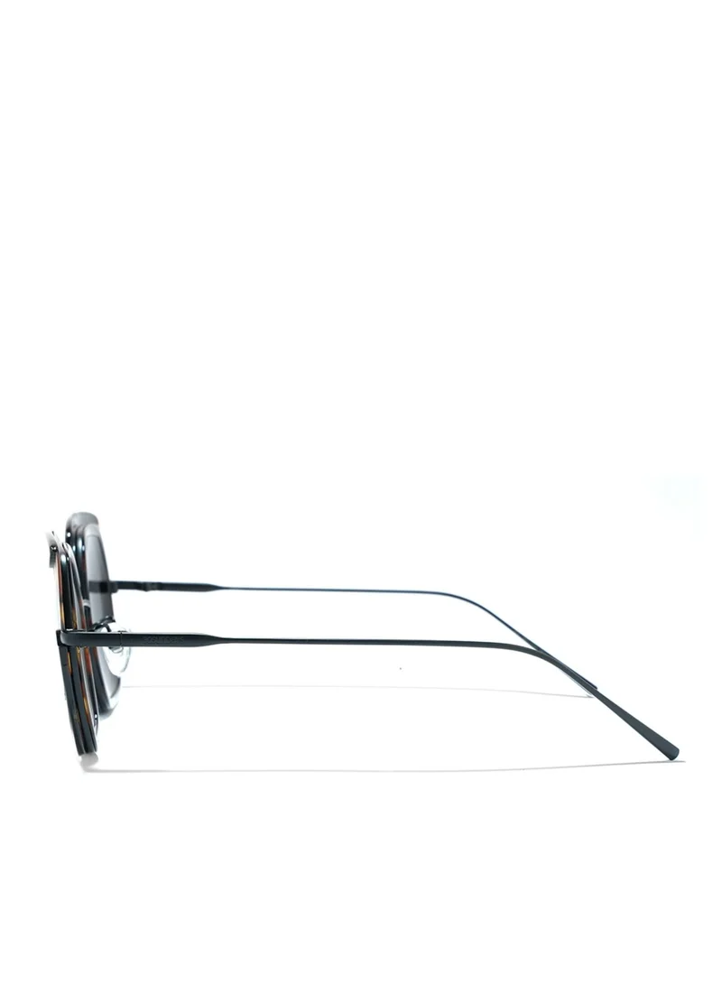 30Sundays SNAZZY Women Gray Sunglasses - Frame Material: Metal + Acetate - Lens Color: Gray- Frame Color: Black - Full Rim