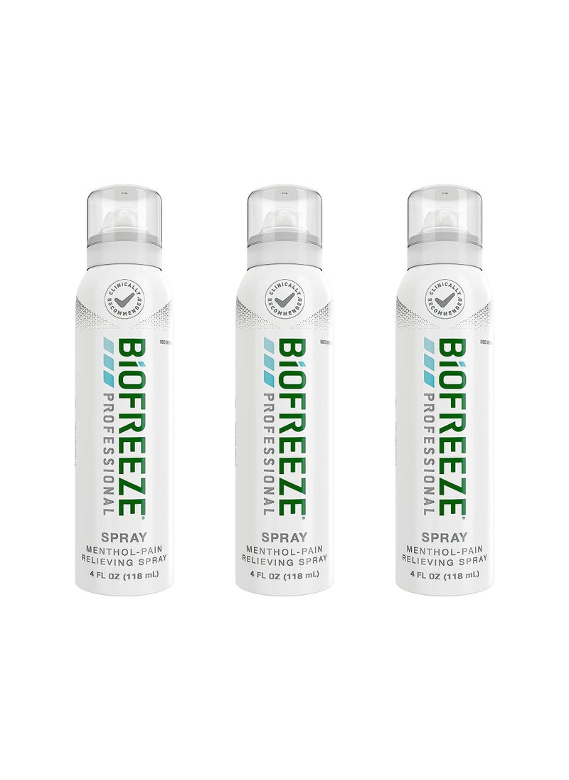 Biofreeze Biofreeze Professional Pain Relief Spray 118ml Pack of 3 
