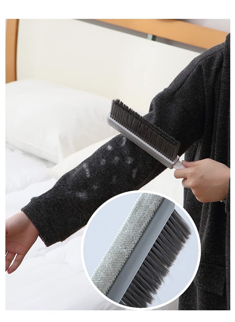 Beauenty Hair Removal Dust Brush Portable Double sided Bed Brush Retractable Bed Cleaning Brush for Soft Clothes Desks Cars and Sofas Easy to Clean Save Time and Effort Strong Toughness - Image 3