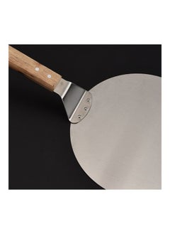 Generic Stainless Steel Pizza Shovel with Wood Handle Silver/Brown  - Image 3
