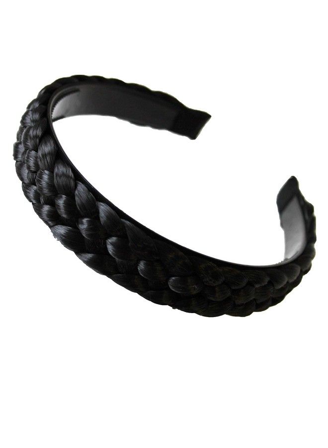 CAISHA By Prettyshop Headband Ponytail Braided Hair Piece Hair Band Hair Accessories Black Hr1  - Image 1