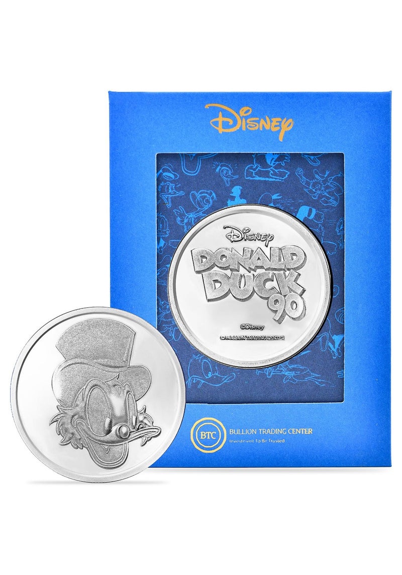 BTC 8g Disney Silver Coin - Mr. Scrooge - Image 1