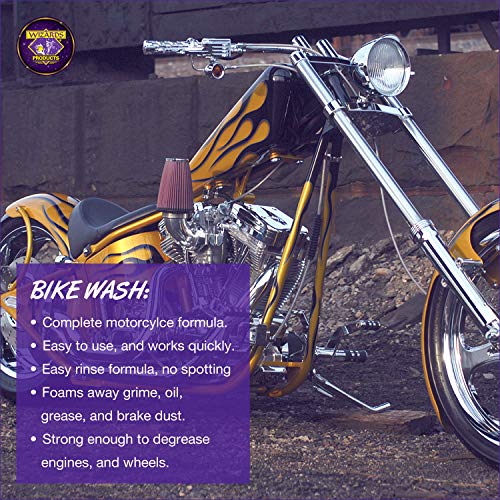 Wizards Motorcycle Cleaner Kit - 5 Piece Motorcycle Accessories Saddle Pack - Motorcycle Detailing Supplies - Bike Surface Cleaner and Tire Cleaner - Powerful Stain Removal Kit With Tire Protectant - Image 5