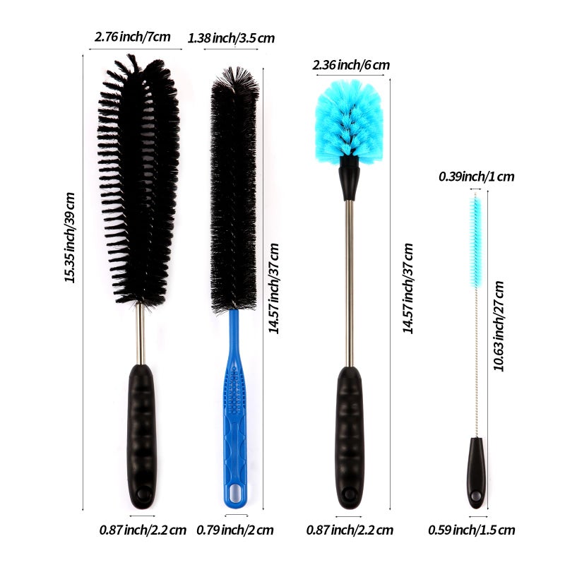 Suseg 11 in 1 Fish Tank Aquarium Cleaning Brush Kit,Aquarium brushSutiable for Acrylic Fish Tank, and Plastic Fish Tank,Glass Fish Tank,Non Rusting,Fish Tank Cleaning Tools - Image 3