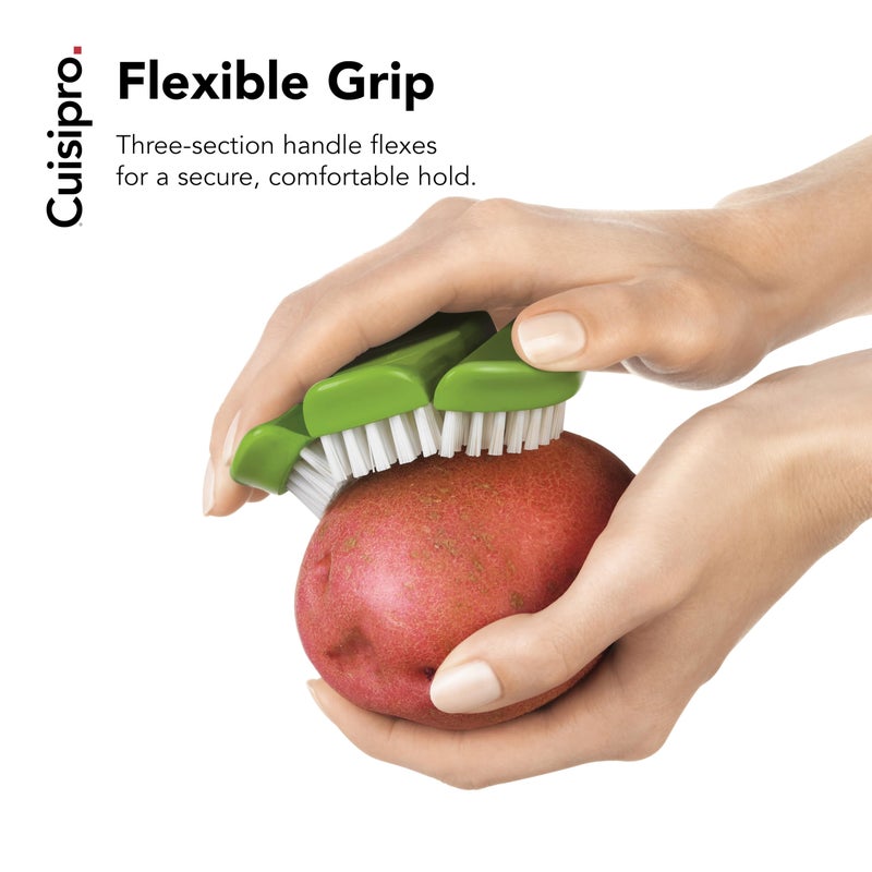 Cuisipro Flexible Vegetable Brush, Green - Image 3