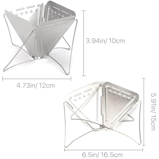 Bukela Collapsible Pour Over Coffee Dripper Filter Holder Folding Stainless Steel Reusable Coffee Cone Filter Portable Compact For Office Home Travel Picnic Camping Inverted Pyramid Style - Image 5