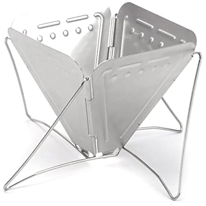 Bukela Collapsible Pour Over Coffee Dripper Filter Holder Folding Stainless Steel Reusable Coffee Cone Filter Portable Compact For Office Home Travel Picnic Camping Inverted Pyramid Style - Image 1
