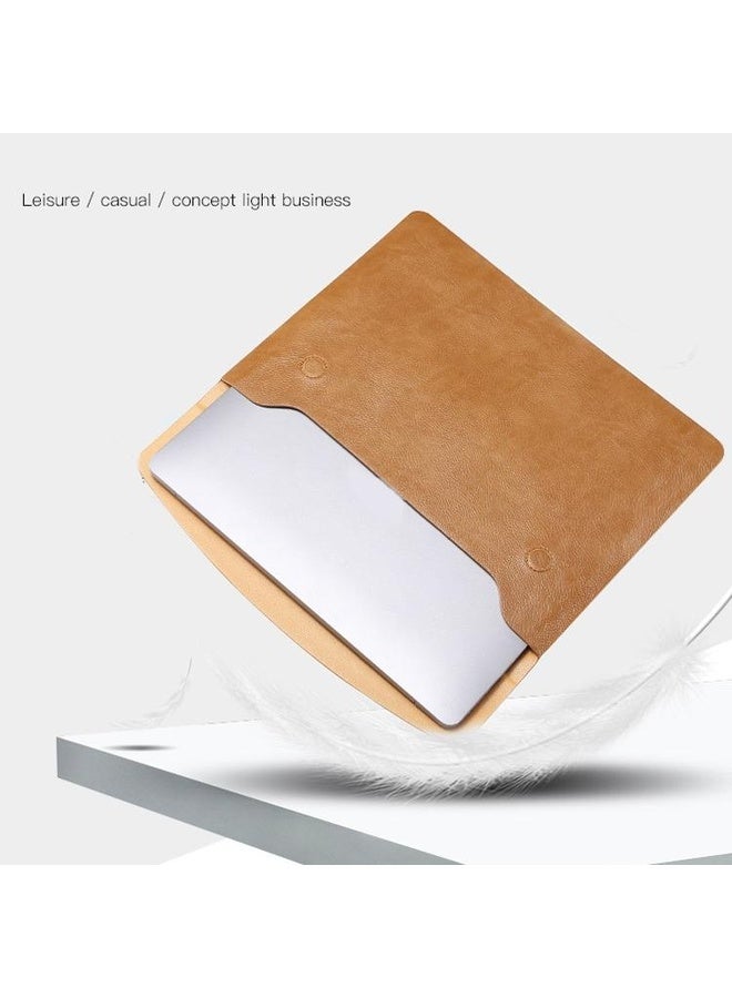 HuHa Horizontal Litchi Texture Laptop Bag Liner Bag For MacBook 15.4 Inch A1398(Liner Bag Gray) - Image 4