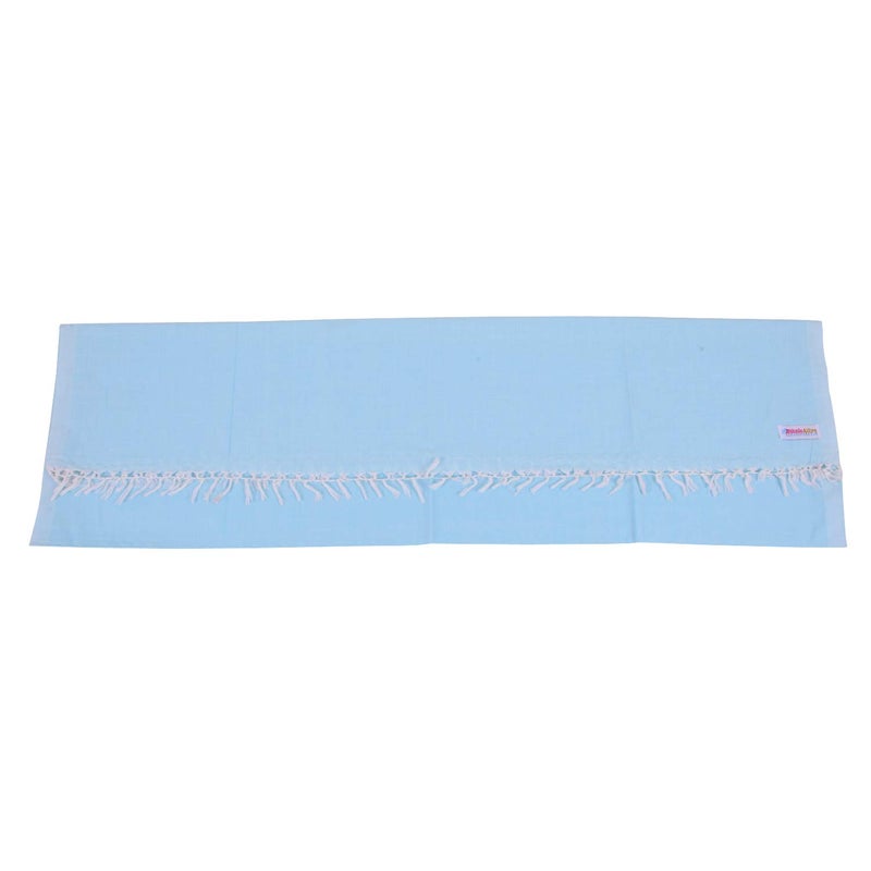 EthnicAlive NIC Bhagalpuri Handloom Organic Plain and Simple Design Chadar (Blue, Single) - Image 4