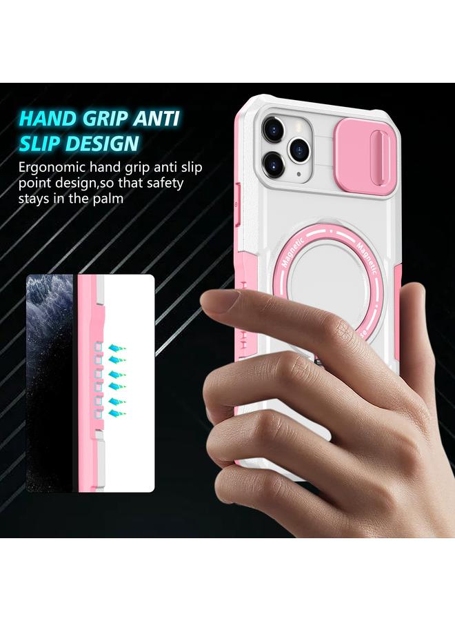 Zaboon Case For iPhone 11 Pro Max Sliding Camshield MagSafe Holder TPU Hybrid PC Phone Case - Image 2