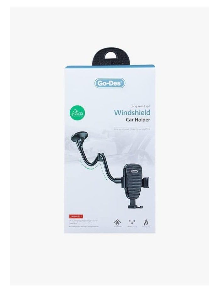 JAJEEK Windshield Phone Holder Mount – Secure & Versatile Car Mount for Hands-Free Driving - Image 4