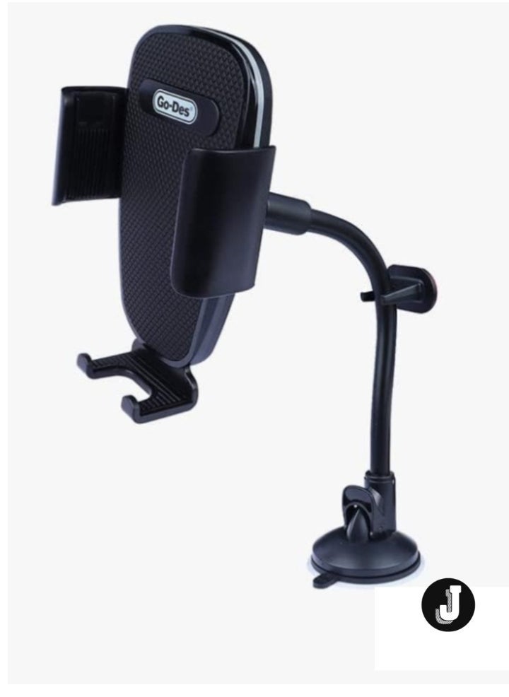 JAJEEK Windshield Phone Holder Mount – Secure & Versatile Car Mount for Hands-Free Driving - Image 1