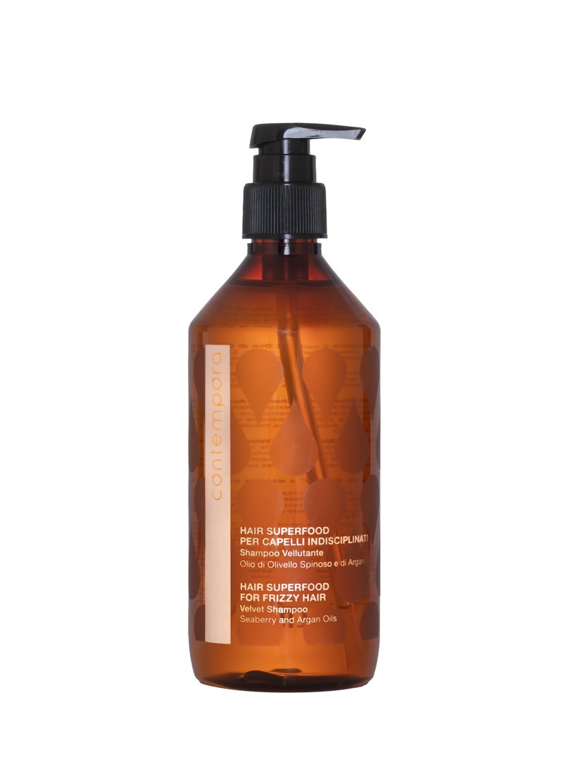 Barex Italiana - Contempora -  Hair Superfood for Frizzy Hair | Velvet Shampoo 500 ML - Image 1