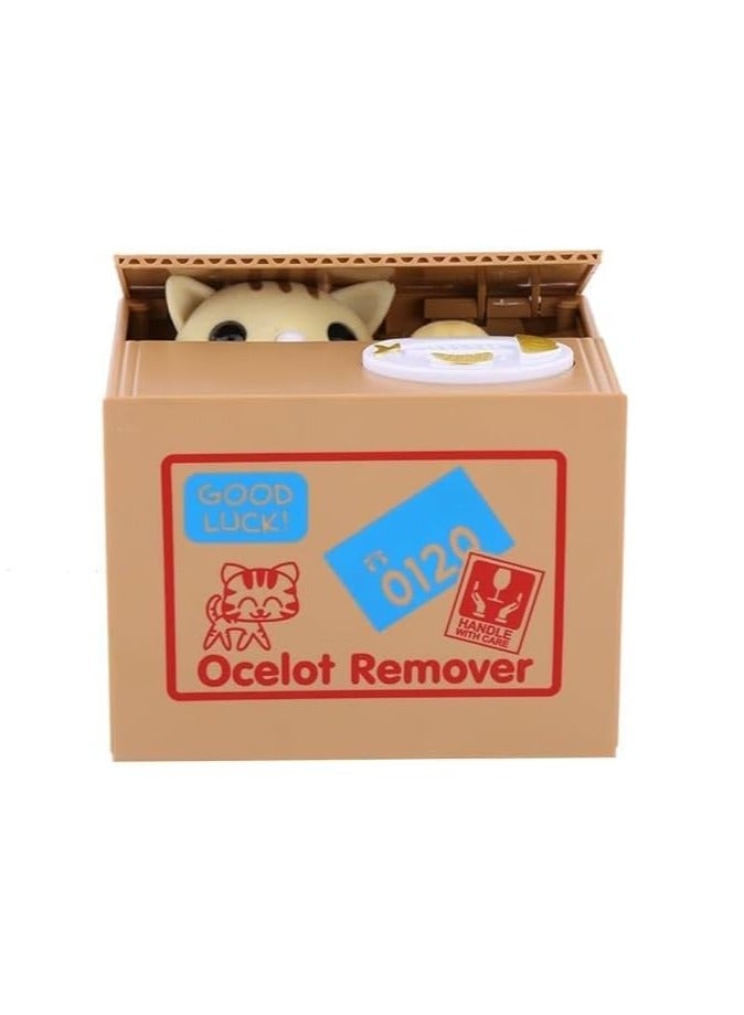 BLOOMING TIME Coin Money Box Automatic Coin Cent Penny Cat Bank With Voice Gift for Kids Child - Image 3