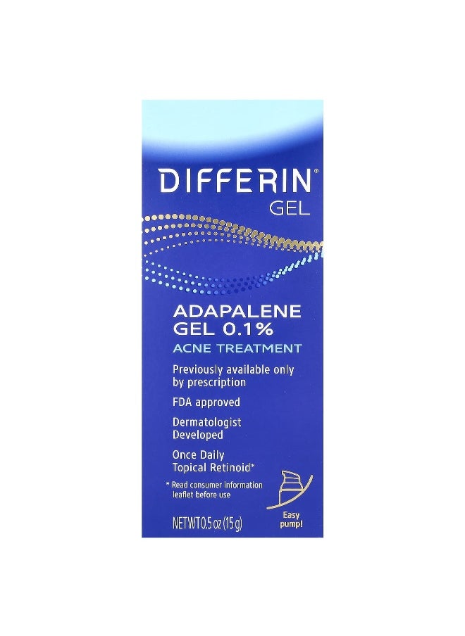 differin Differin, Adapalene Gel 0.1%, Acne Treatment, 0.5 oz (15 g)  - Image 2