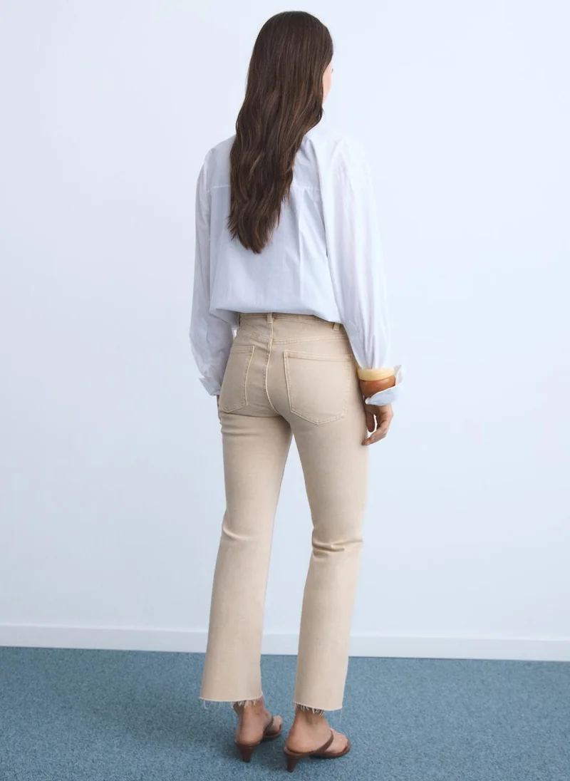 مانجو Sienna Flared Cropped Jeans