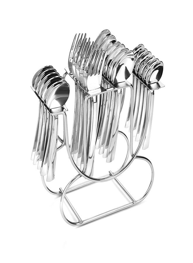 LSARI Stainless Steel Spoon Holder/Rack/Stand for Kitchen and Dinning Table ( 1 Multi Design Only Stand) - Image 3