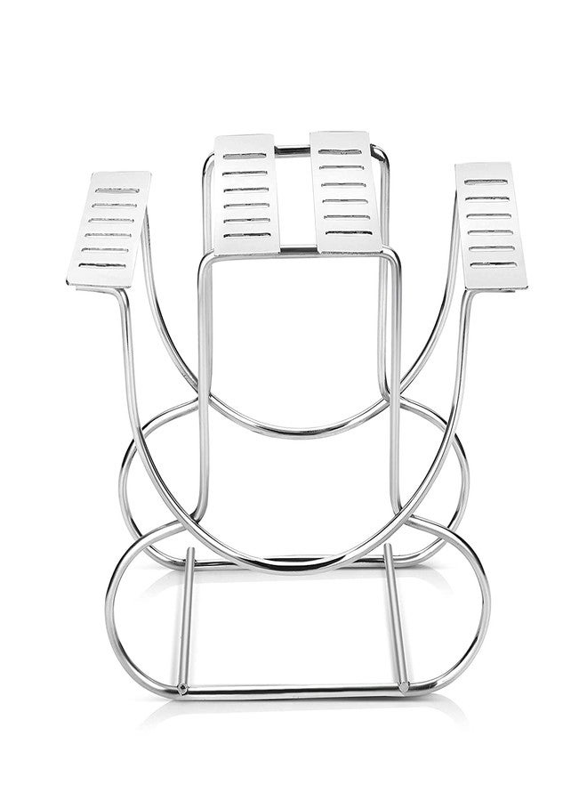 LSARI Stainless Steel Spoon Holder/Rack/Stand for Kitchen and Dinning Table ( 1 Multi Design Only Stand) - Image 2