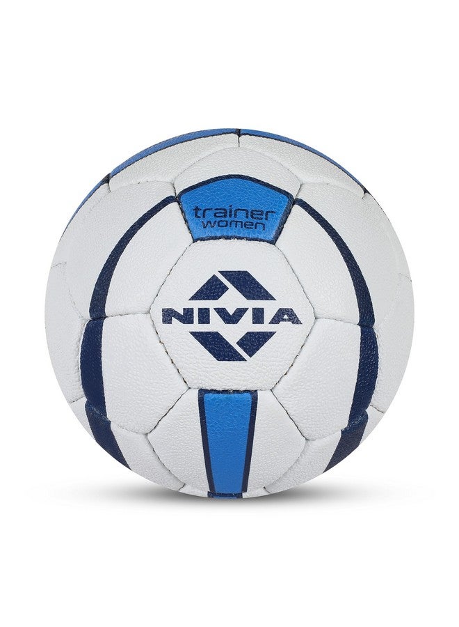 Nivia Hb-362 Trainer Synthetic Handball, Women'S, White & Blue 