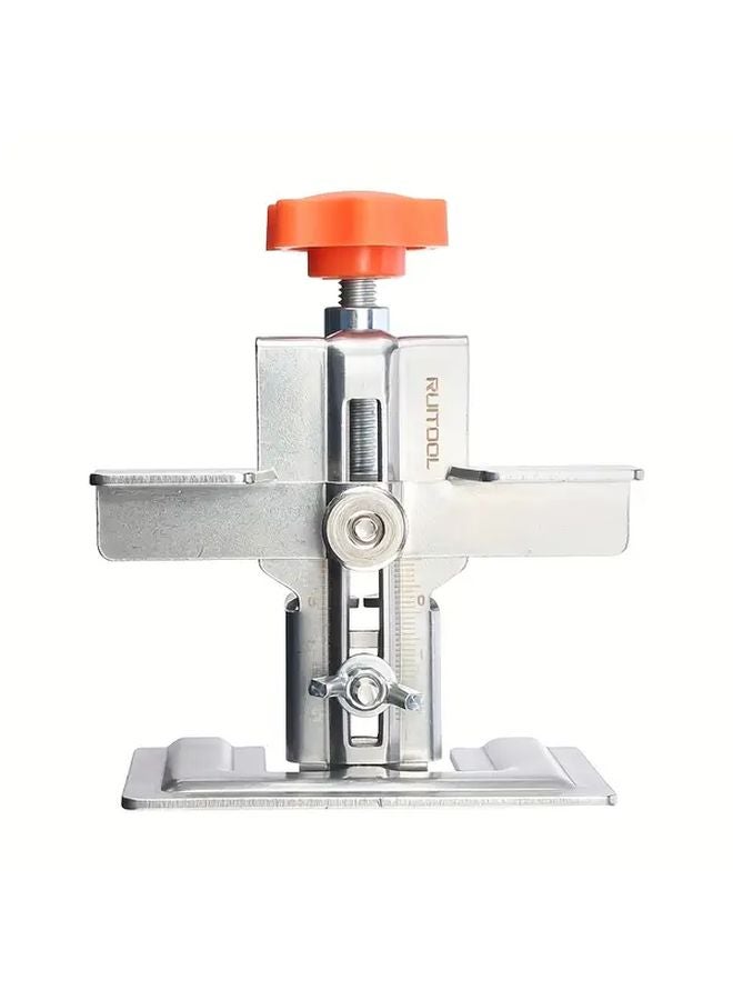 Adjustable Cabinet Door Installation Jig With Base 9 40mm Clamping Range Metal Tool - Image 1