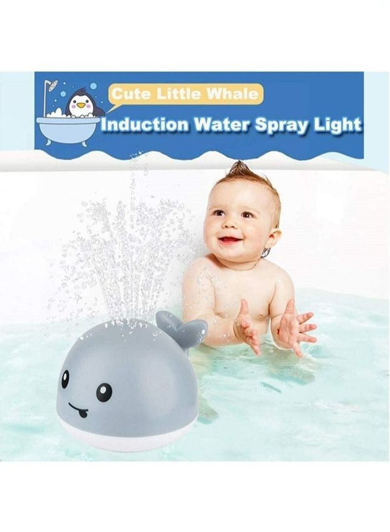 NIBEMINENT Baby Whale Automatic Water Spray Bath Toys with LED Lights - Image 1