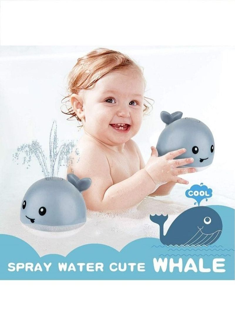 NIBEMINENT Baby Whale Automatic Water Spray Bath Toys with LED Lights - Image 3