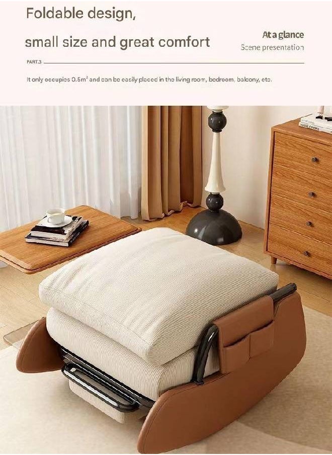 Raffine - Elegant and Comfortable Terrace Chair Nordic-Inspired Curly Low Sofa with Modern Design, Plush Upholstery, and Relaxed Seating for Indoor and Outdoor Spaces 78x60x60 cm - Image 1