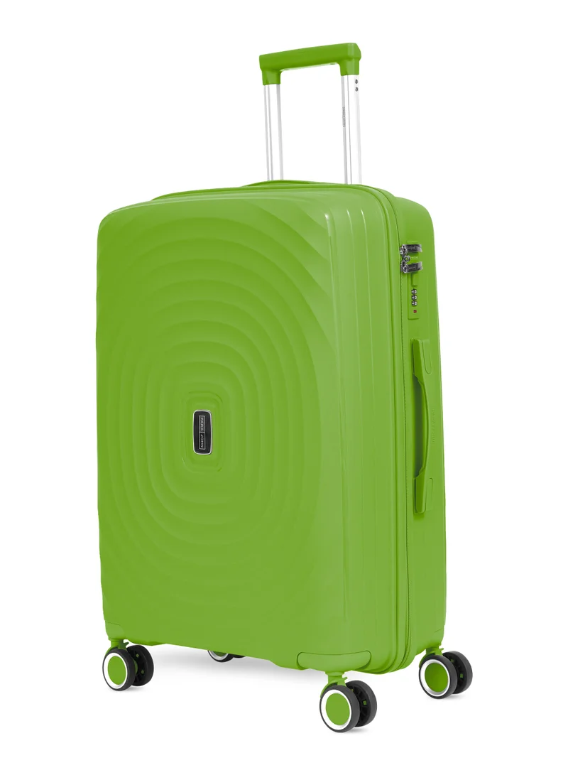 بارا جون Parajohn Hard Shell Luggage Set PP Lightweight Suitcase 20/24/28 Inch 8 Spinner Wheels 360° Travel Trolley Bag with Combination Lock- Light Green