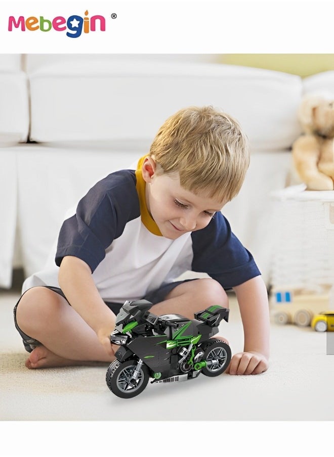 279PCS Motorcycle Model Building Kit, Motorcycle Building Blocks Set, STEM Building Bricks Set, Educational Toys, Wonderful Activity with Family or Friends, Ideal Gift for Kids Aged 6+, 16.5*10cm