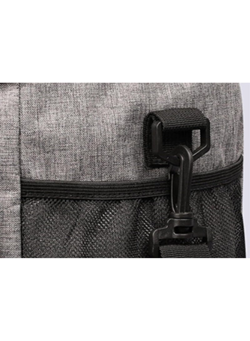 Halamine Insulated Lunch Bag, 33 Liter Large Capacity Warm Bag for Camping, Outdoor, Leak Proof Oxford Cloth Cooler with Adjustable Shoulder Strap (Gray)  - Image 4