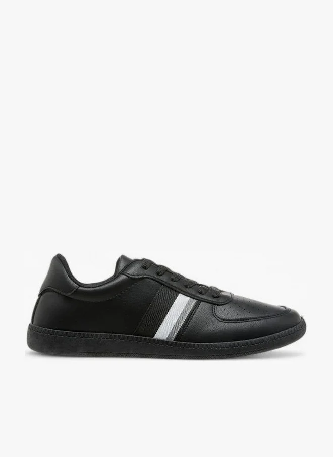 Panelled Lace-Up Sneakers