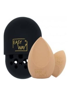 Set Of Soft Skin Contour Sponge And Foundation Blender Sponge With Case