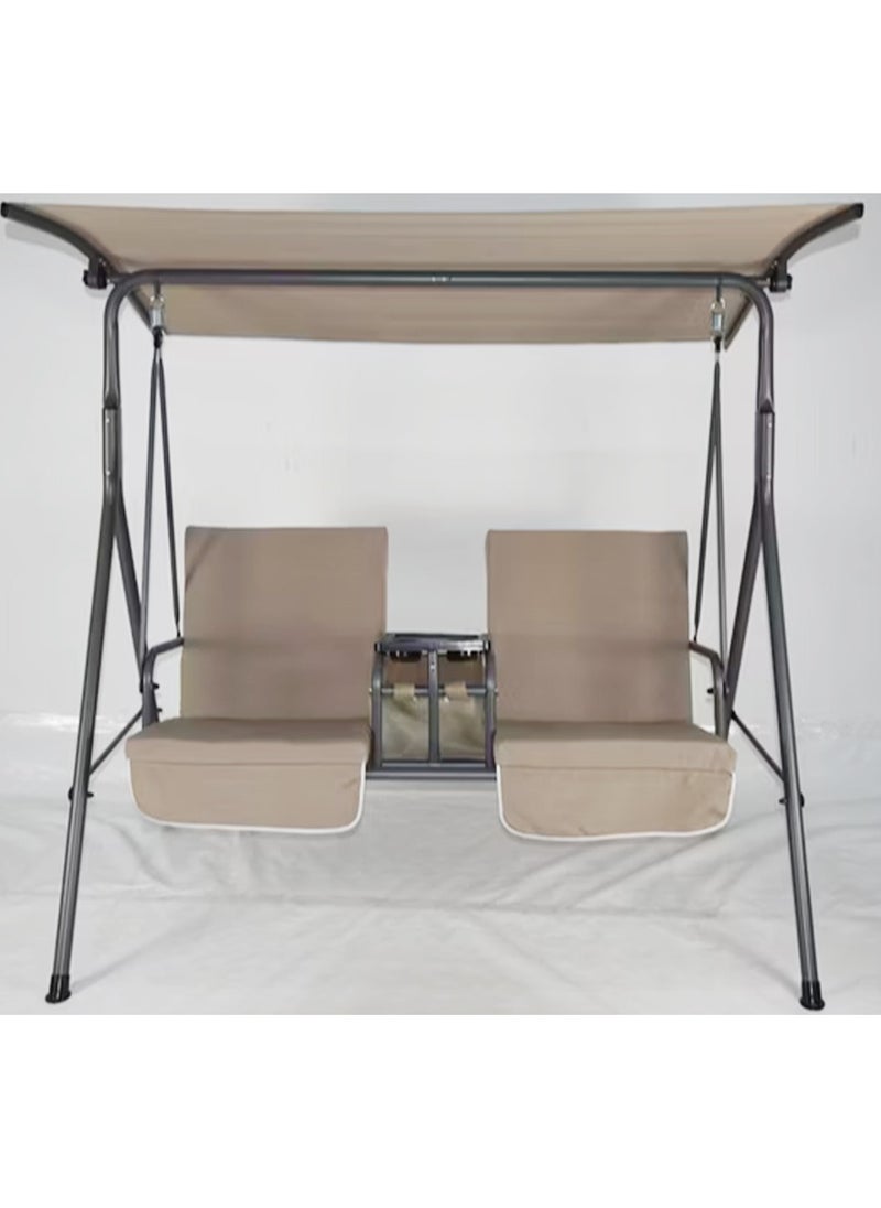 DubaiGallery - 2 Seat Green Swing Top Cover Canopy Replacement Porch Patio Outdoor Canopy Swing Chair Awning Protection Against UV Rays - Image 1