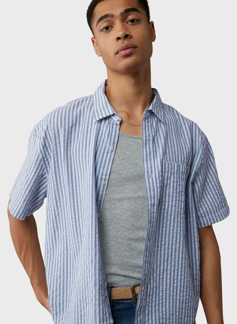 American Eagle Essential Button-Up Poolside Shirt