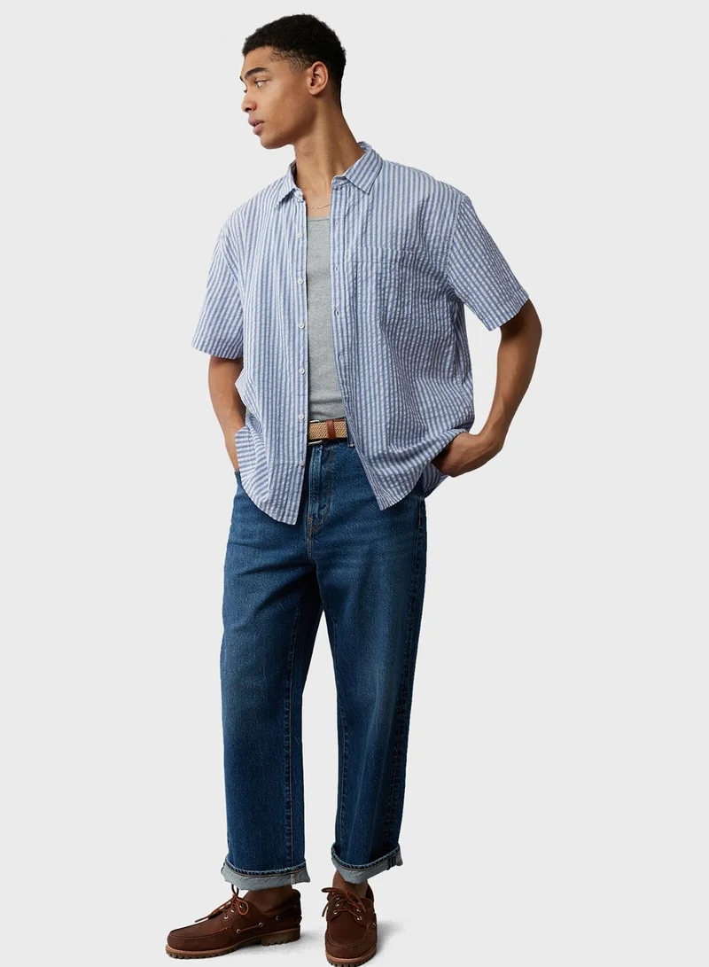 American Eagle Essential Button-Up Poolside Shirt