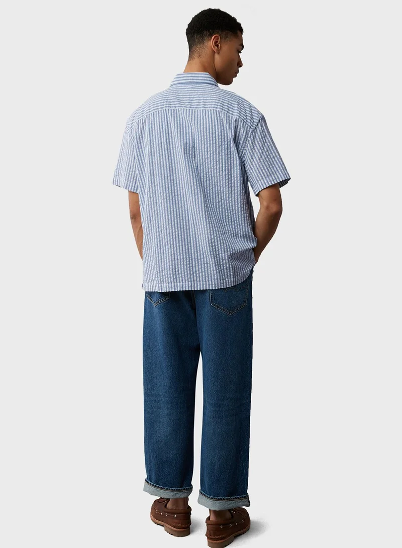 American Eagle Essential Button-Up Poolside Shirt