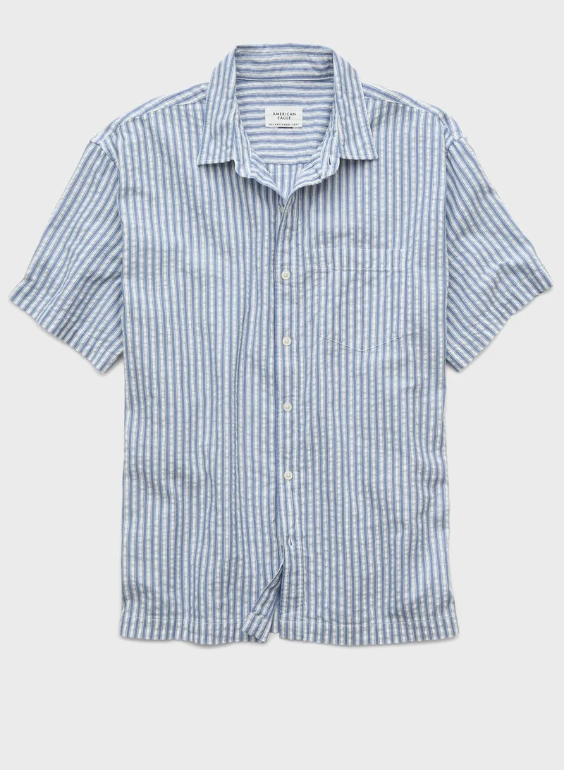 American Eagle Essential Button-Up Poolside Shirt