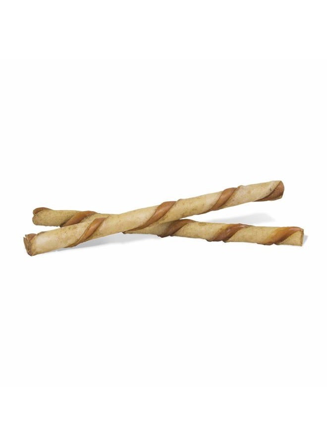 Dingo Twist Sticks with Peanut Butter; Rawhide Treats for Small, Medium, and Large Dogs 25-Count - Image 2